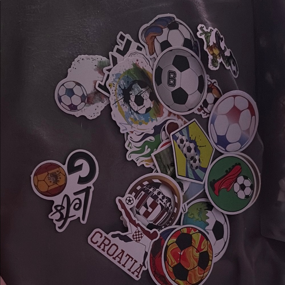 Soccer Themed Sticker Set 8 for 4$ 2 for one